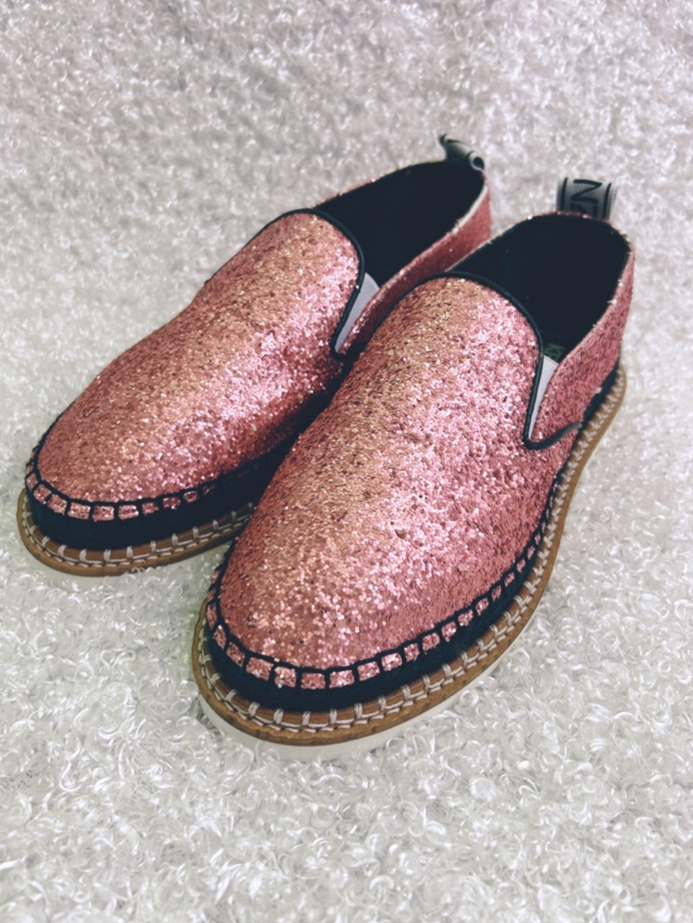 Kenzo Paris Pink Glitter Espadrilles Shoes